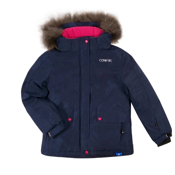 Conifère Flair Flex Girls Snowsuit Set / Navy/Pink / Size 14 - Picture 2 of 4